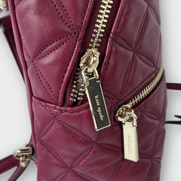 Kate Spade New York Natalia Mini Convertible Backpack in Cherrywood main image 12